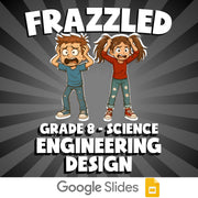 Engineering Design FRAZZLED Science Game - No Prep Grade 8 Review Activity