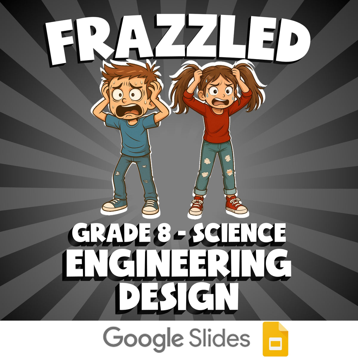 Engineering Design FRAZZLED Science Game - No Prep Grade 8 Review Activity