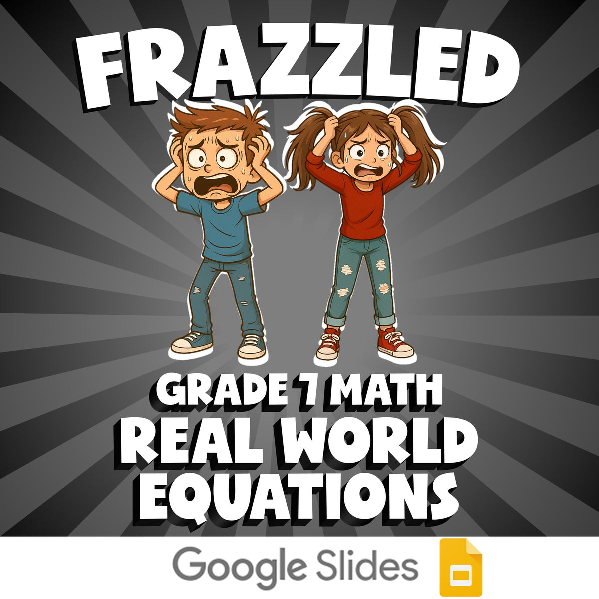 Real World Equations FRAZZLED Math Game - No Prep Grade 7 Review Activity