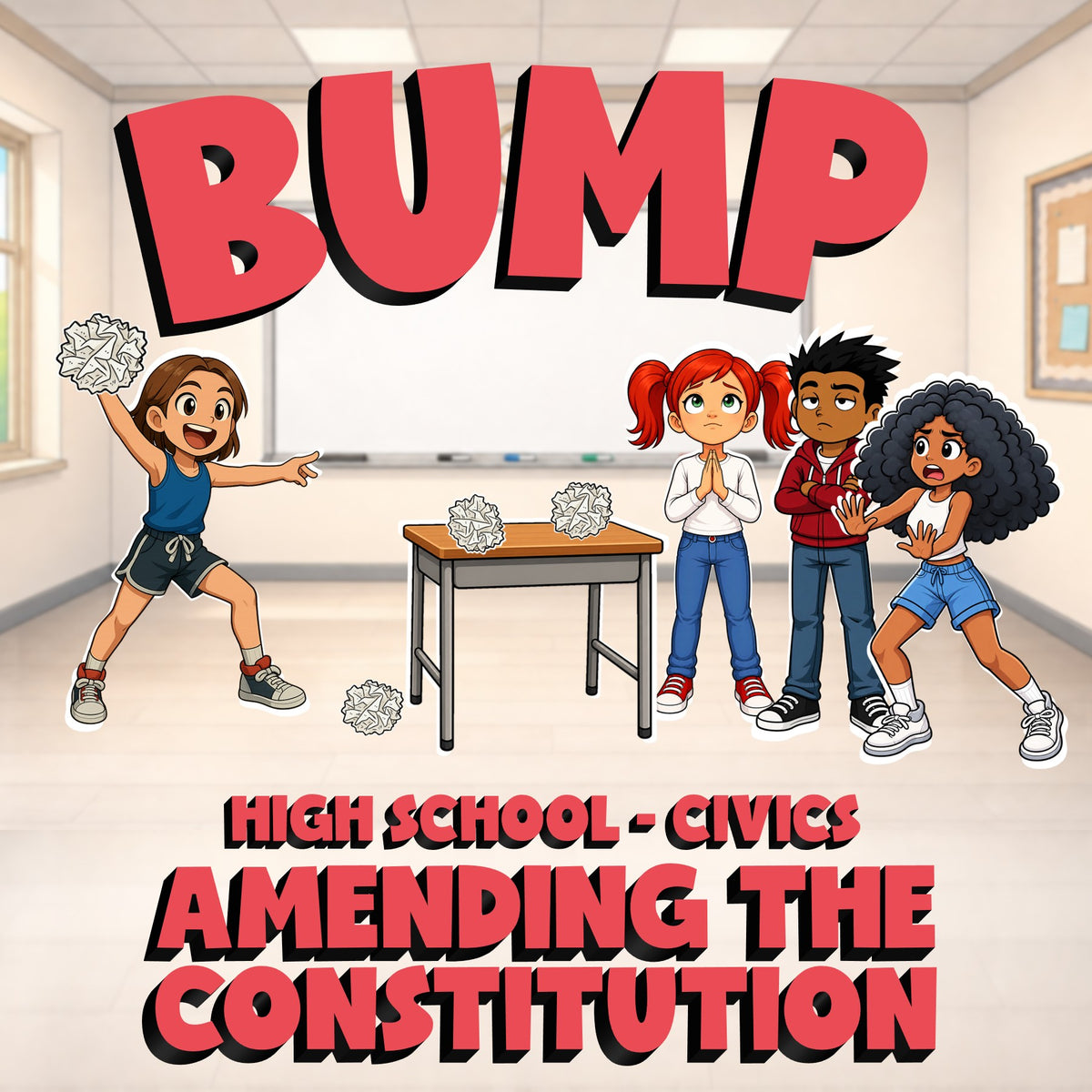 Amending the Constitution BUMP Civics Game - No Prep Review Activity