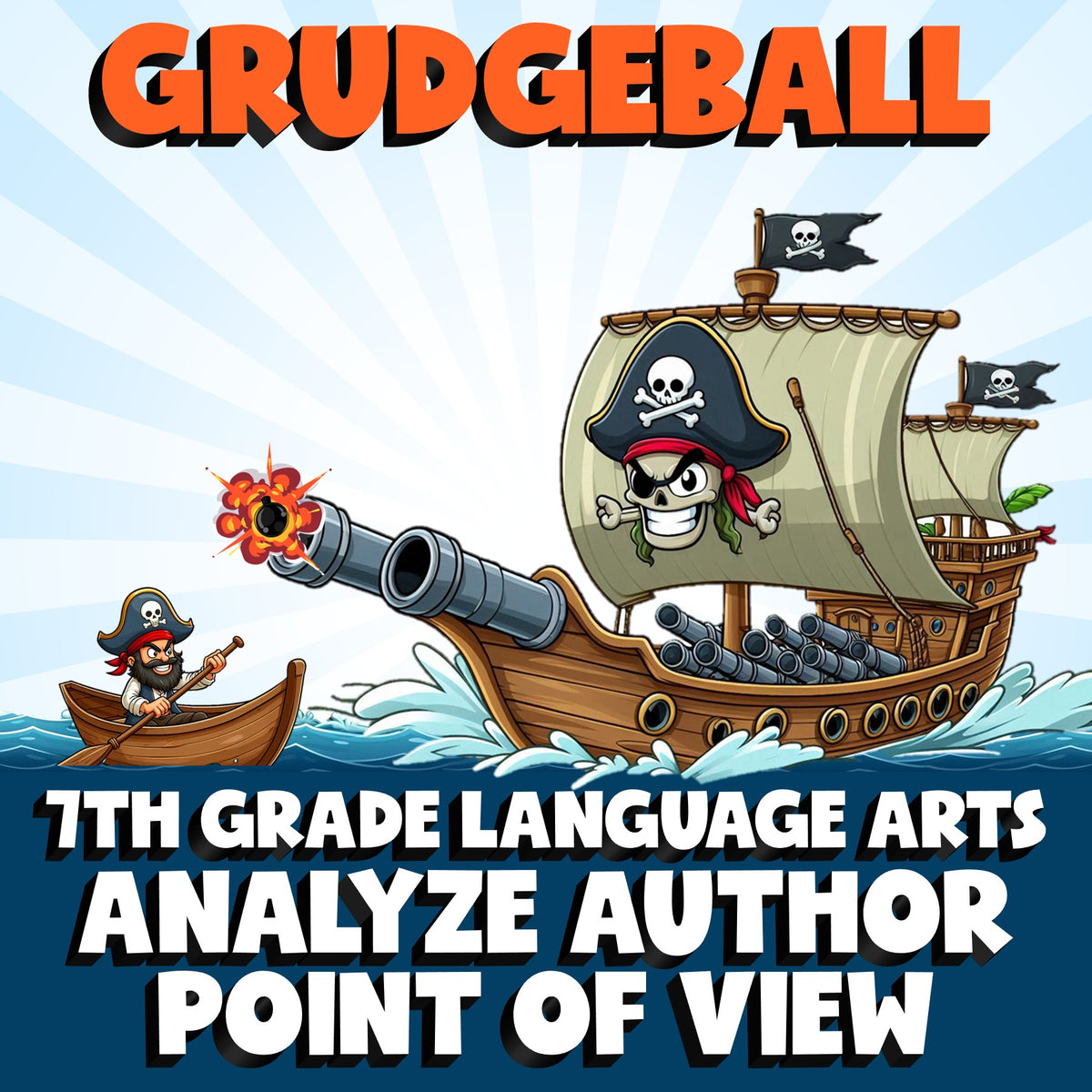 Analyze Author Point of View GRUDGEBALL ELA Game - No Prep Grade 7 Review