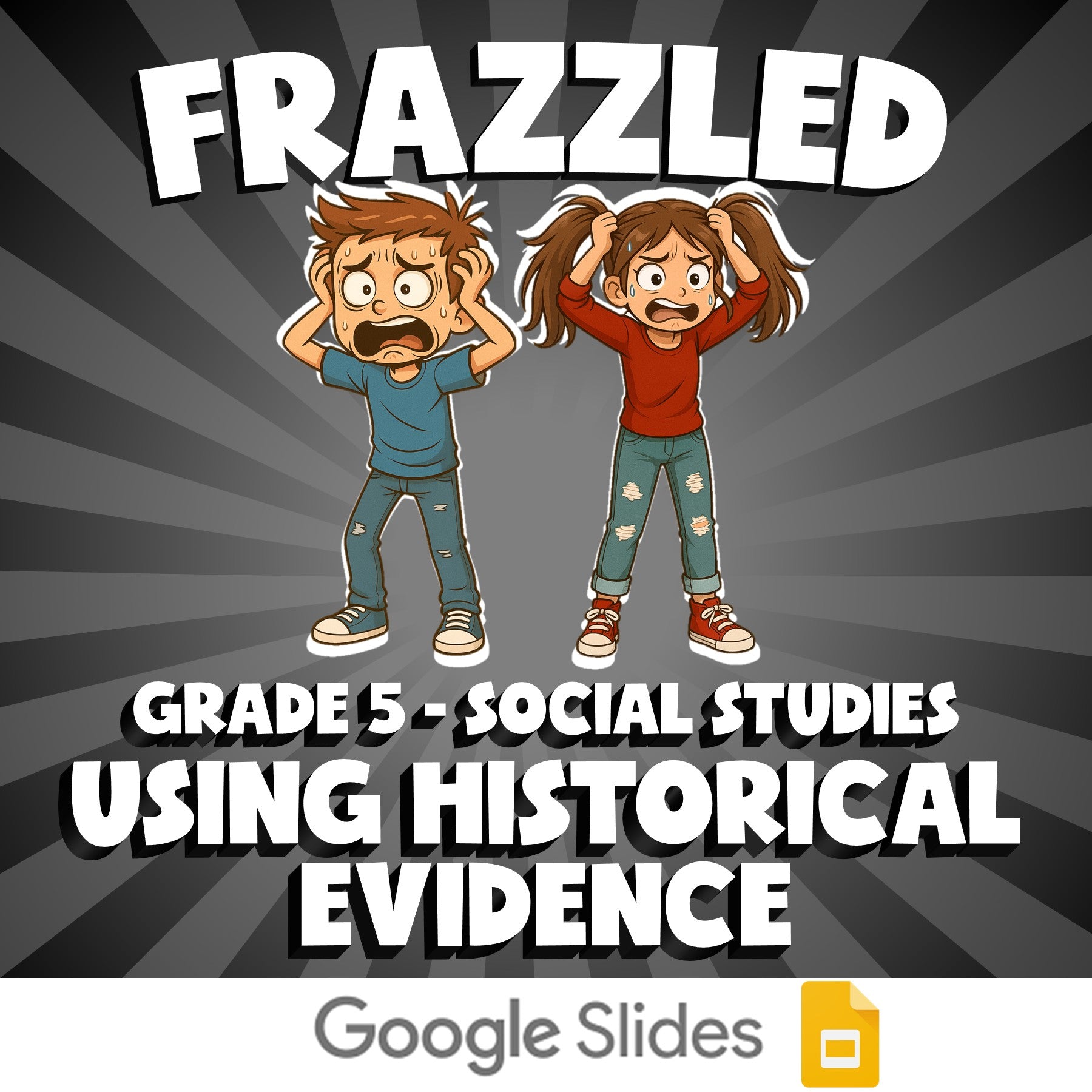 Using Historical Evidence FRAZZLED Socials Game - No Prep Grade 5 Review