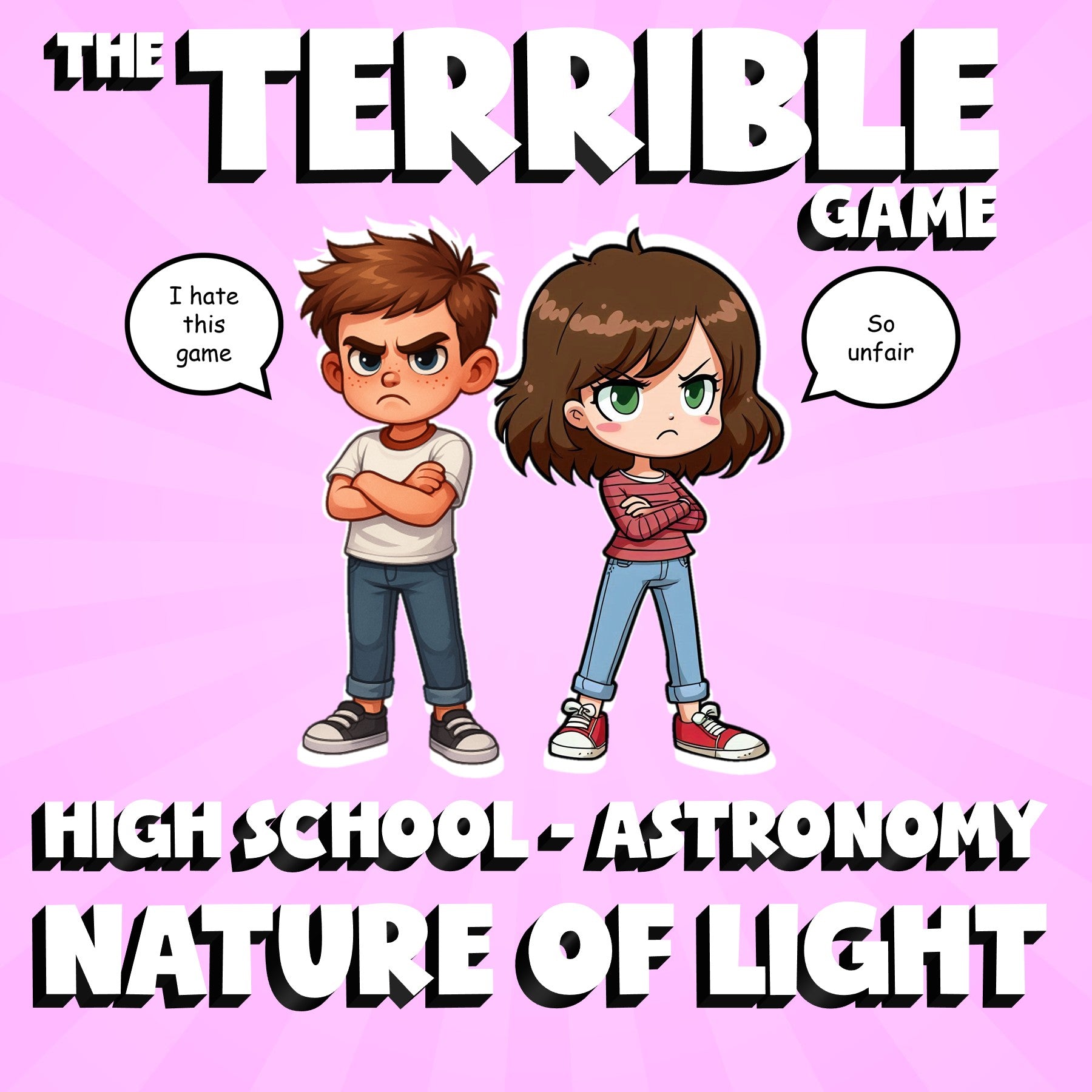 Nature of Light THE TERRIBLE GAME - No Prep Astronomy Science Review Activity
