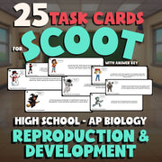 Reproduction & Development SCOOT TASK CARDS Science Game - No Prep AP Biology