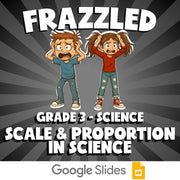 Scale & Proportion in Science FRAZZLED Science Game - No Prep Grade 3 Review