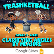 Classifying Angles by Measure TRASHKETBALL Math Game - No Prep Grade 9 Review