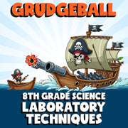 Laboratory Techniques GRUDGEBALL Science Game - No Prep Grade 8 Review Activity