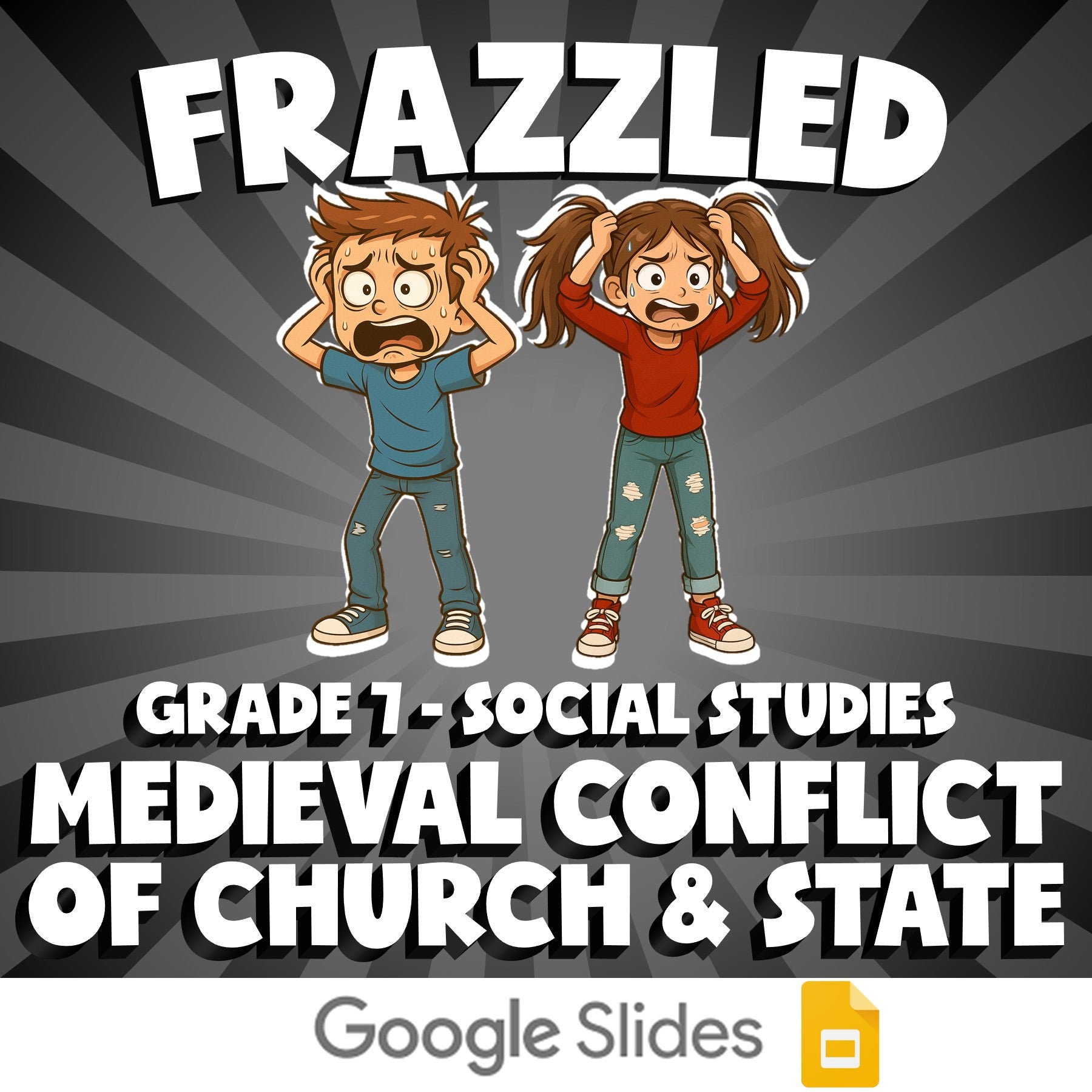 Medieval Conflict of Church & State FRAZZLED Socials Game - No Prep Grade 7