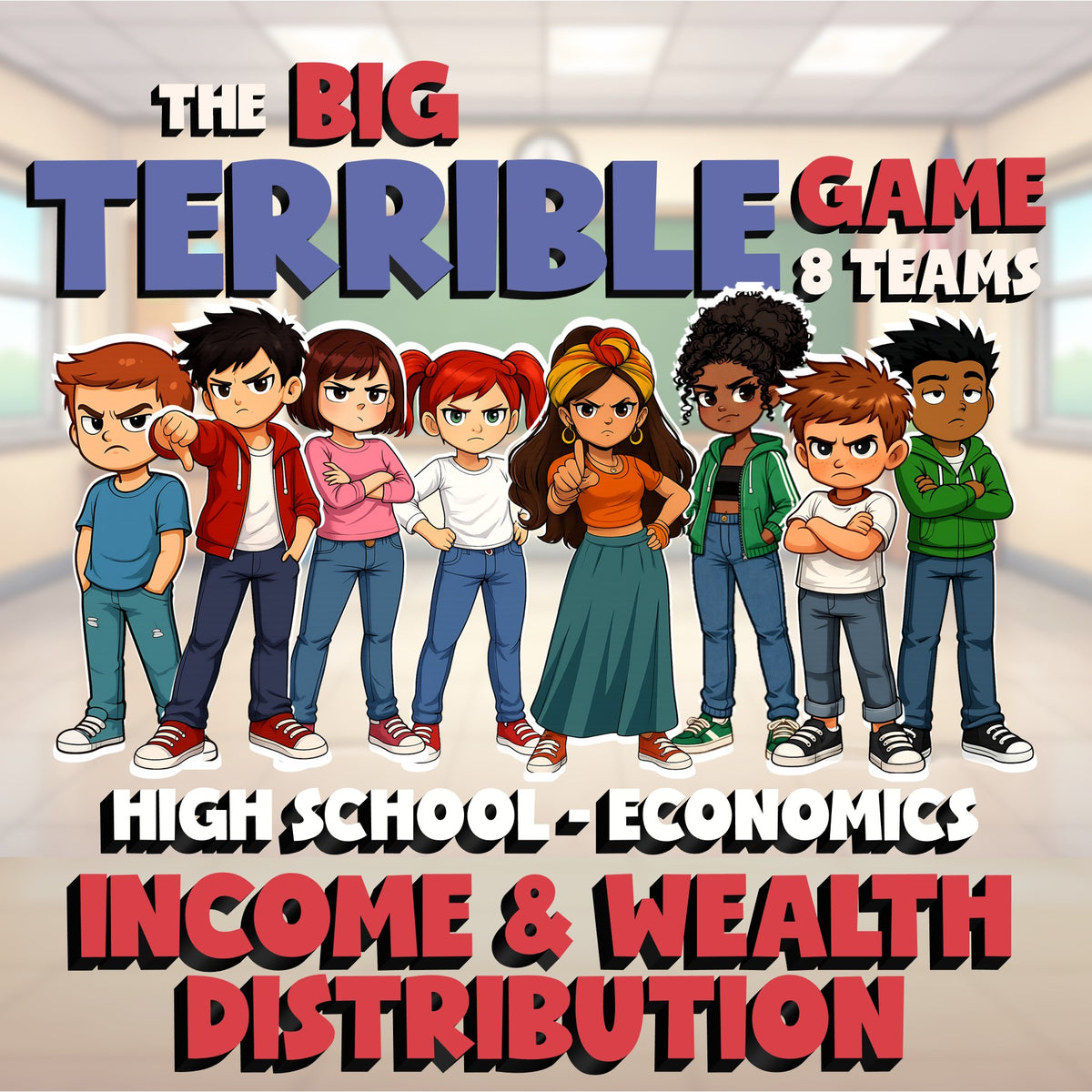 Income & Wealth Distribution BIG TERRIBLE GAME - No Prep Economics Review