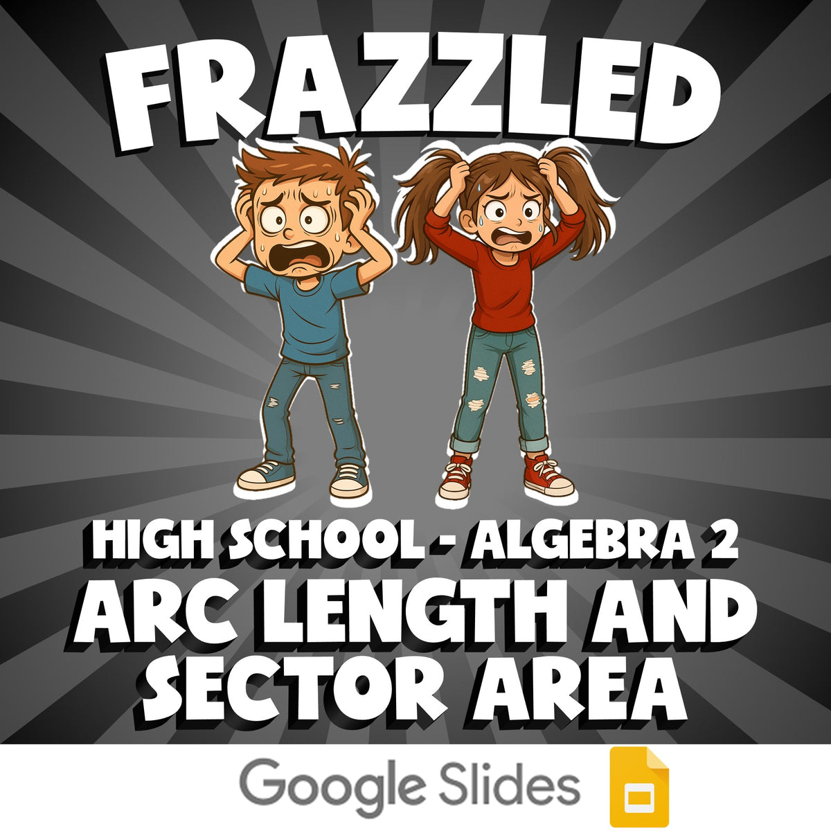Arc Length and Sector Area FRAZZLED Math Game - No Prep Algebra 2 Review