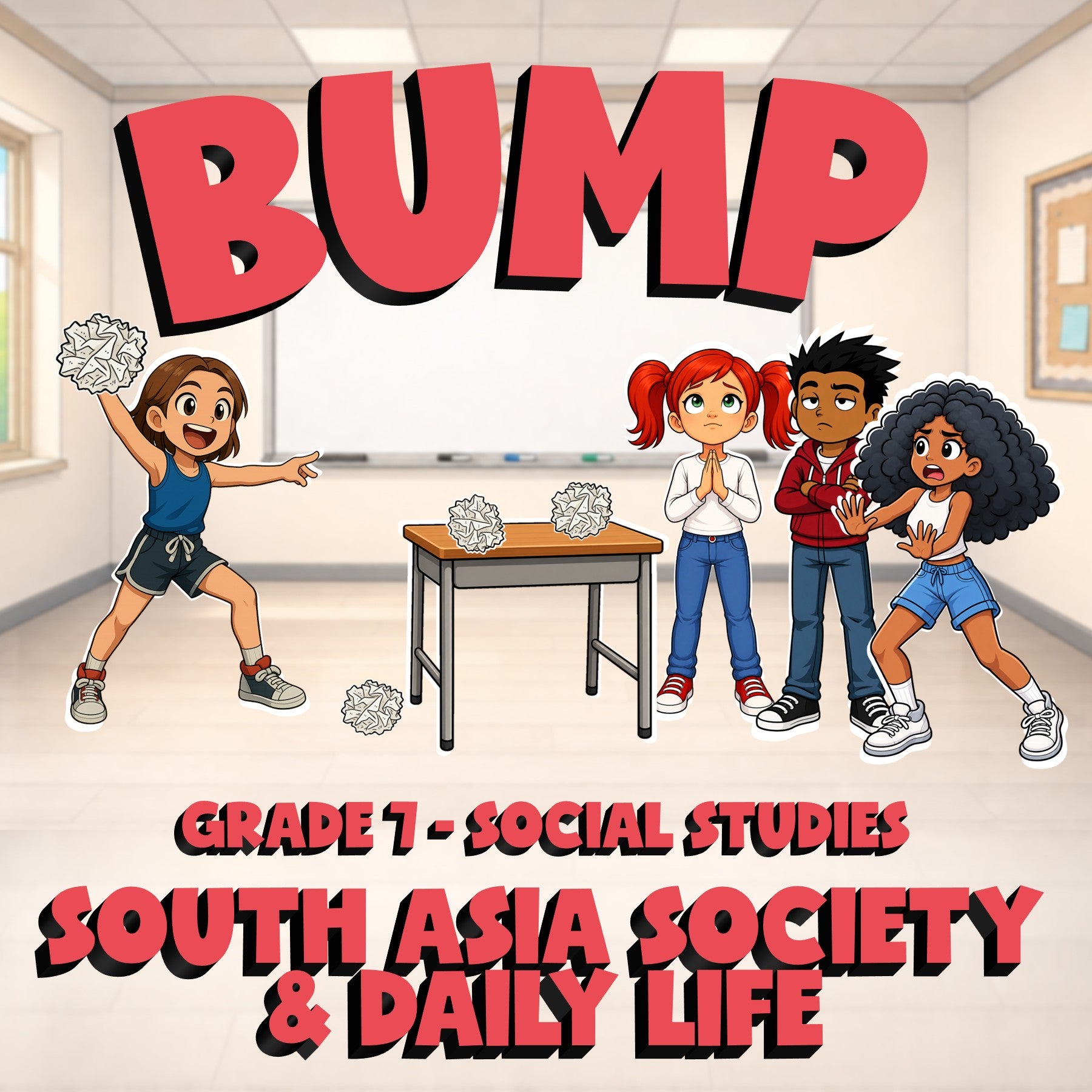 South Asia Society & Daily Life BUMP Socials Game - No Prep Grade 7 Review