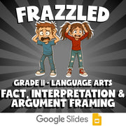 Fact, Interpretation & Argument Framing FRAZZLED ELA Game - No Prep Grade 11