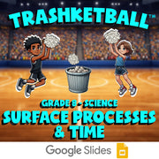 Surface Processes & Time TRASHKETBALL Science Game - No Prep Grade 8 Review