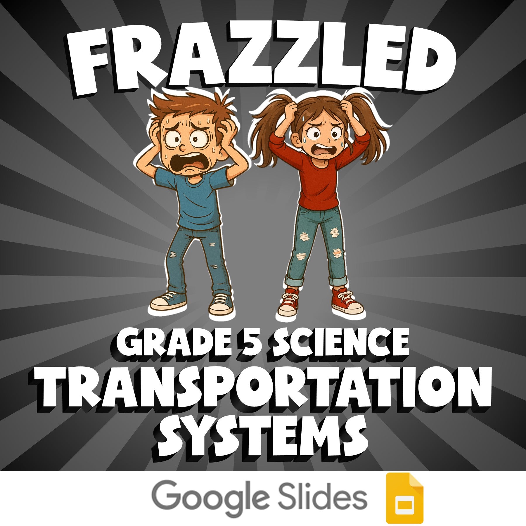 Transportation Systems FRAZZLED Science Game - No Prep Grade 5 Review Activity