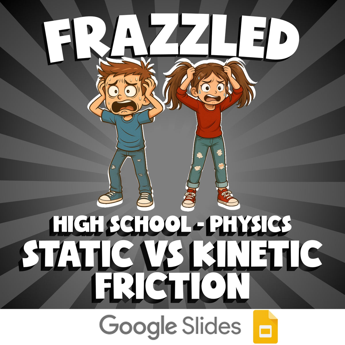 Static vs Kinetic Friction FRAZZLED Science Game - No Prep Physics Review