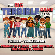 Change to Plural - Age, Birthday, Nationality, Origin BIG TERRIBLE GAME - French