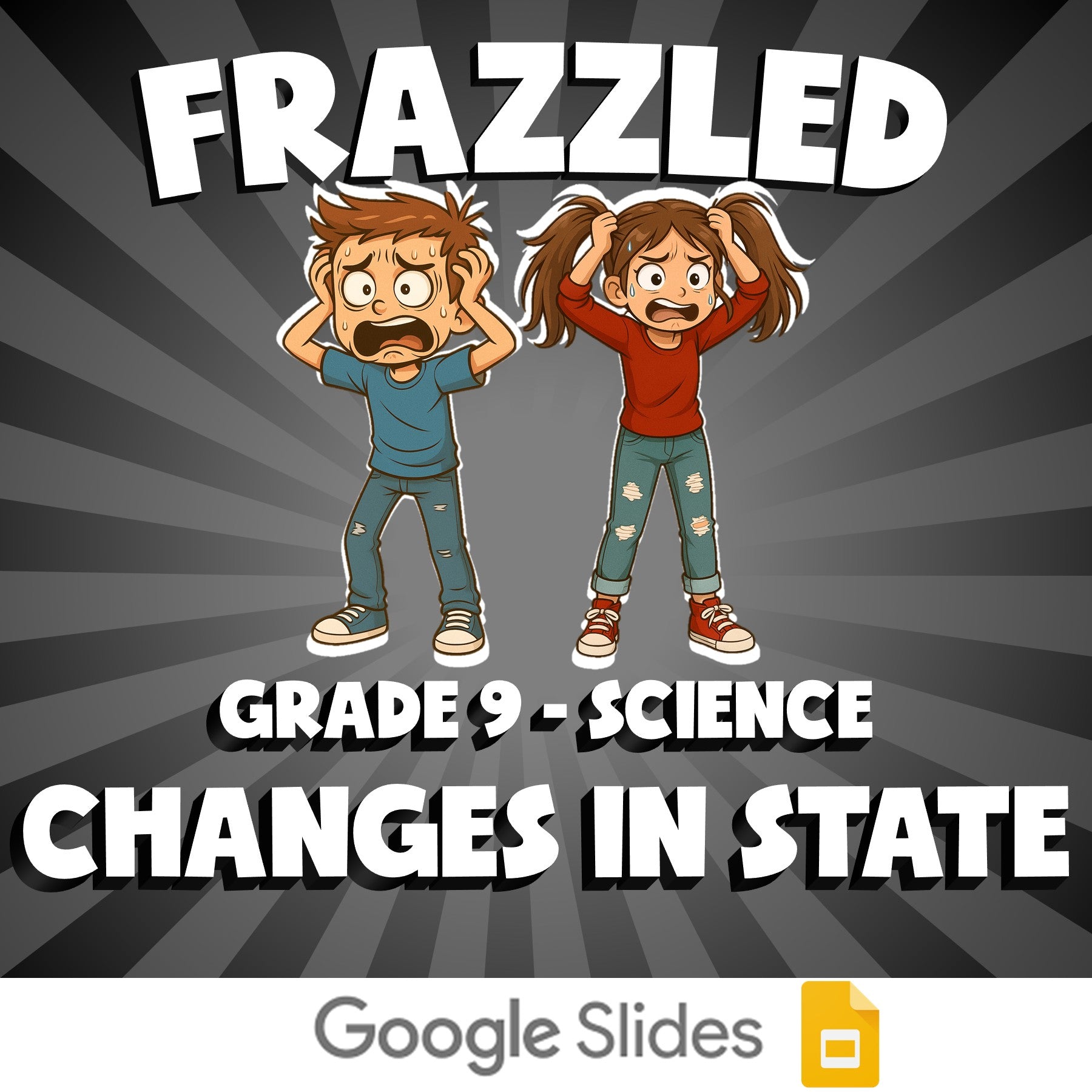 Changes in State FRAZZLED Science Game - No Prep Grade 9 Review Activity