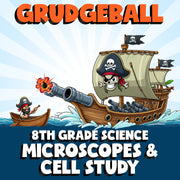 Microscopes & Cell Study GRUDGEBALL Science Game - No Prep Grade 8 Review