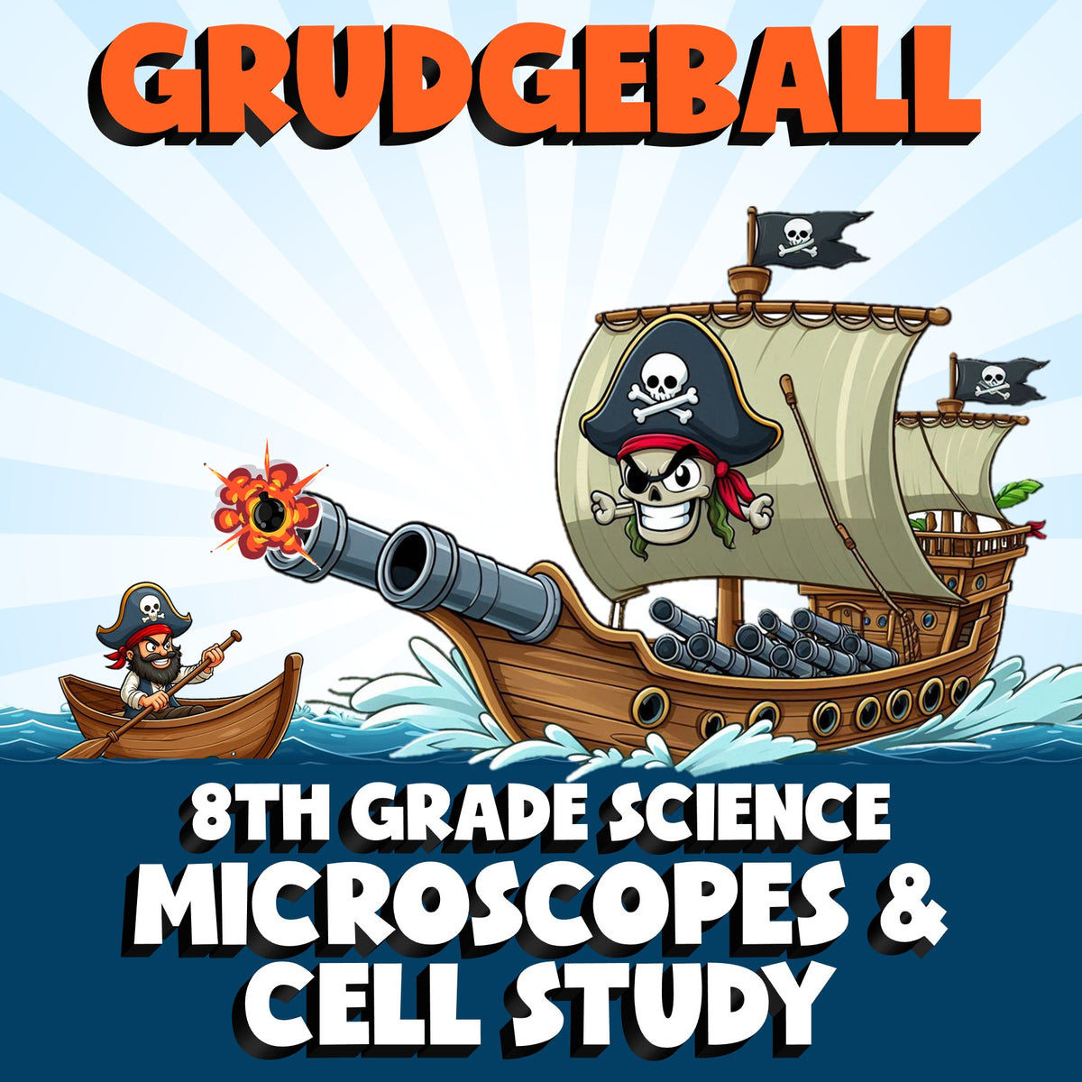 Microscopes & Cell Study GRUDGEBALL Science Game - No Prep Grade 8 Review
