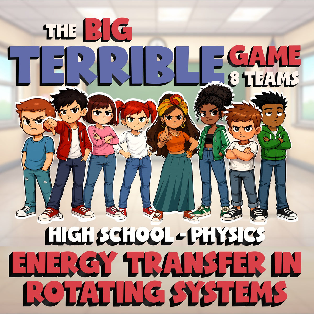 Energy Transfer in Rotating Systems BIG TERRIBLE GAME - Physics Science Review