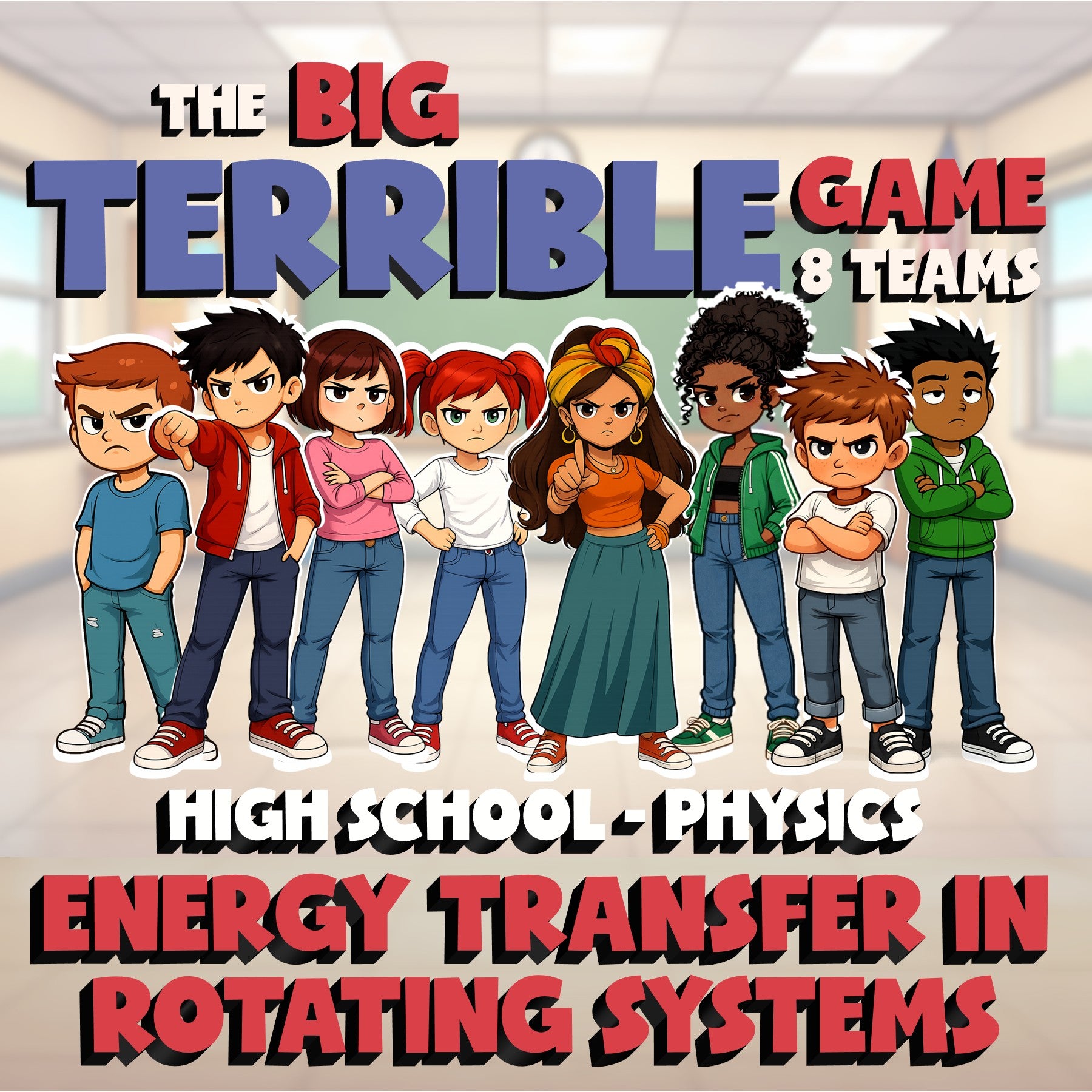 Energy Transfer in Rotating Systems BIG TERRIBLE GAME - Physics Science Review