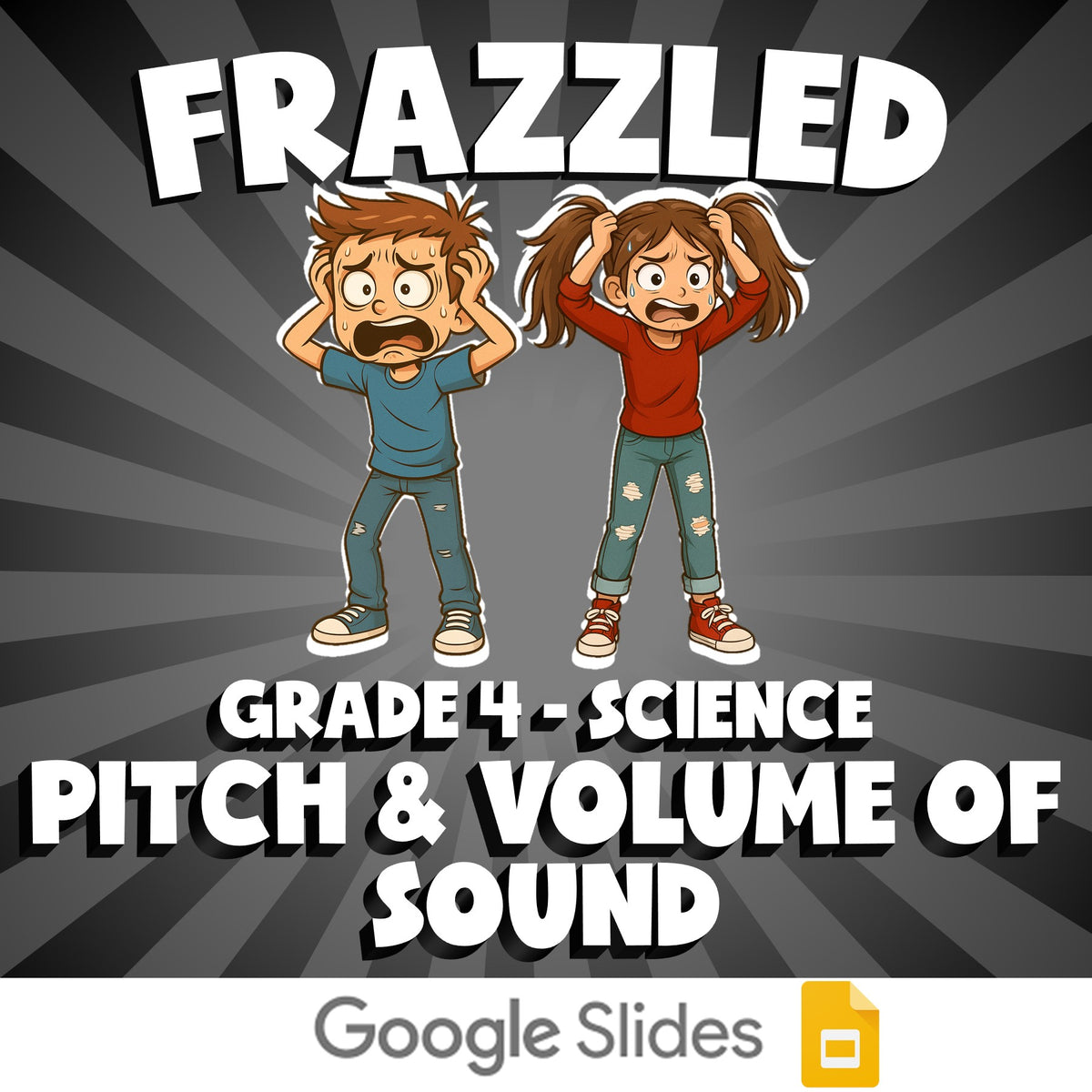 Pitch & Volume of Sound FRAZZLED Science Game - No Prep Grade 4 Review Activity
