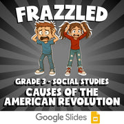 Causes of the American Revolution FRAZZLED Socials Game - No Prep Grade 3 Review