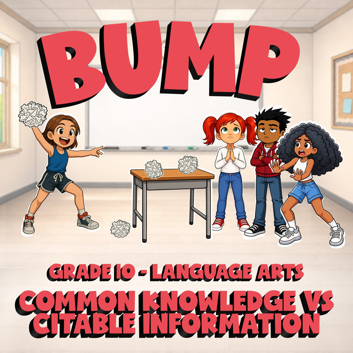 Common Knowledge vs Citable Information BUMP ELA Game - No Prep Grade 10 Review