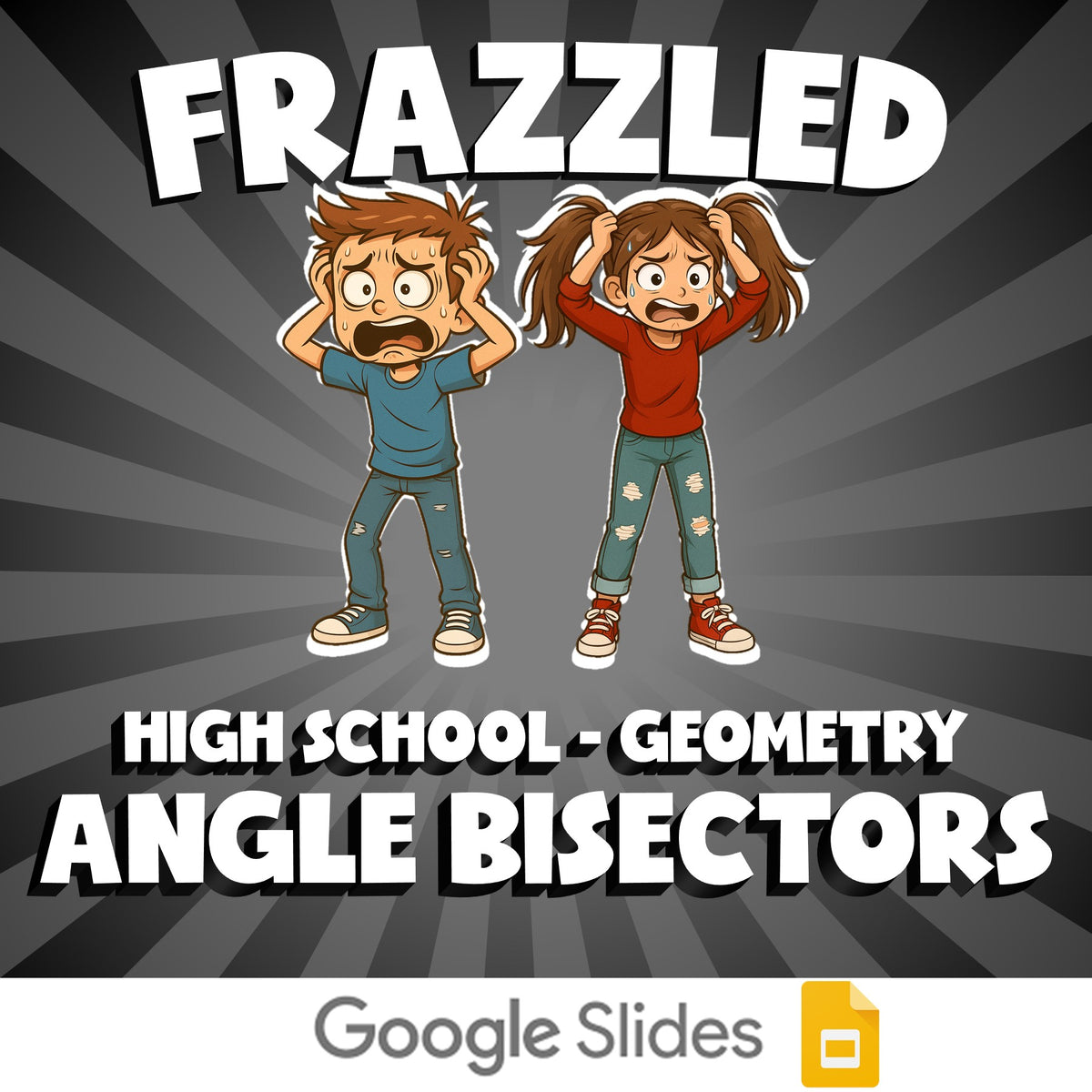 Angle Bisectors FRAZZLED Math Game - No Prep Geometry Review Activity