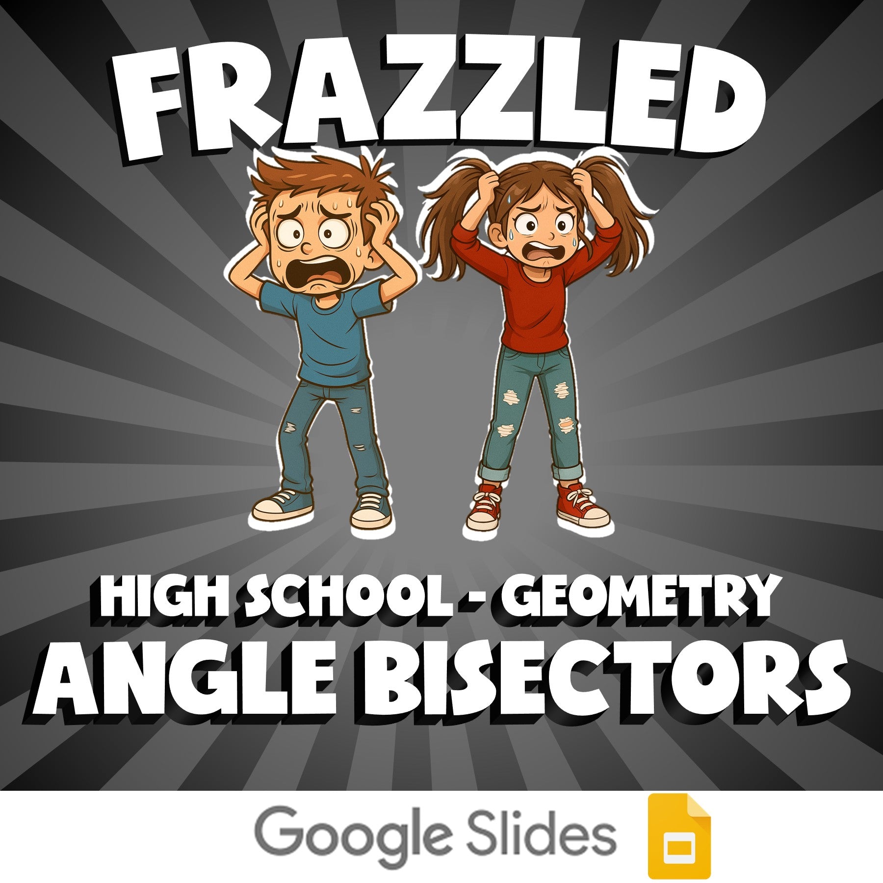 Angle Bisectors FRAZZLED Math Game - No Prep Geometry Review Activity