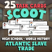 Atlantic Slave Trade SCOOT TASK CARDS Game - No Prep World History Review