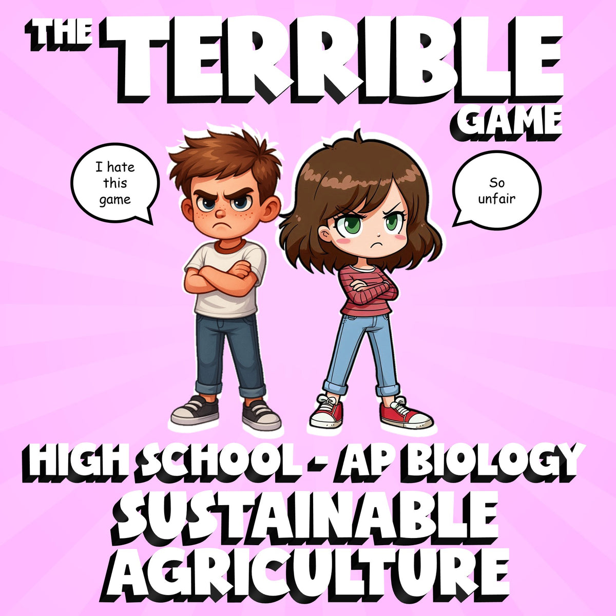 Sustainable Agriculture THE TERRIBLE GAME - No Prep AP Biology Science Review