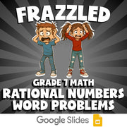 Rational Numbers Word Problems FRAZZLED Math Game - No Prep Grade 7 Review