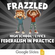 Federalism in Practice FRAZZLED Civics Game - No Prep Review Activity