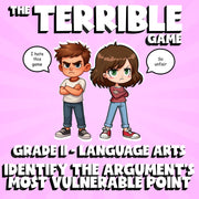 Identify the Argument’s Most Vulnerable Point THE TERRIBLE GAME - Grade 11 ELA