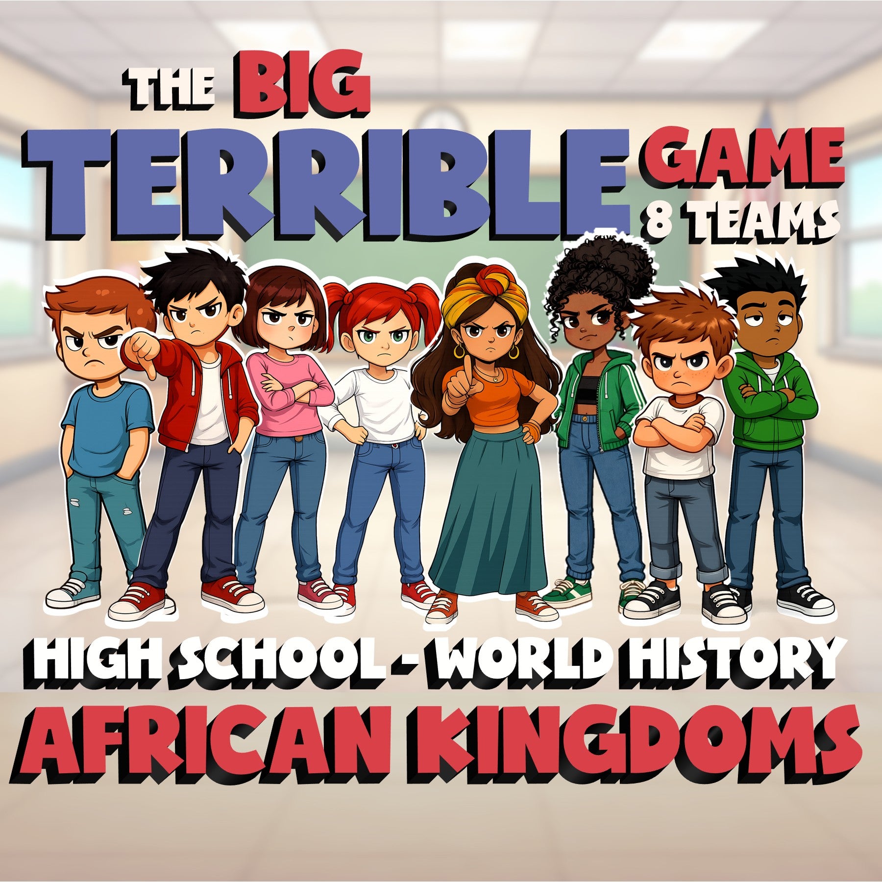 African Kingdoms BIG TERRIBLE GAME - No Prep World History Review Activity