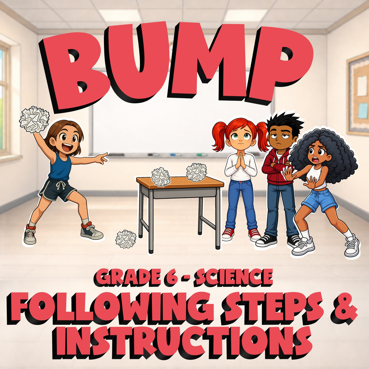 Following Steps & Instructions BUMP Science Game - No Prep Grade 6 Review