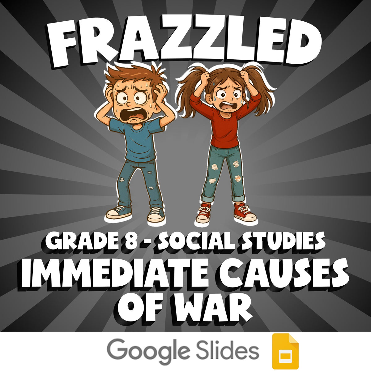 Immediate Causes of War FRAZZLED Socials Game - No Prep Grade 8 Review Activity