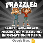 Missing or Misleading Information in Media FRAZZLED ELA Game - No Prep Grade 6