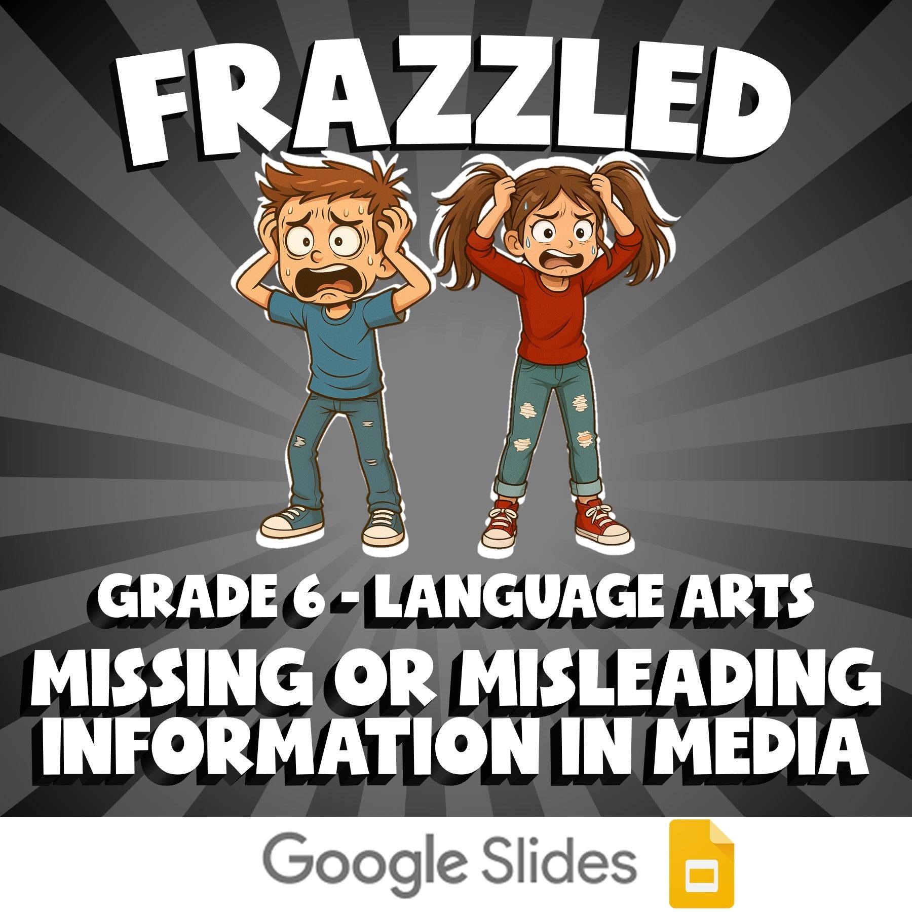 Missing or Misleading Information in Media FRAZZLED ELA Game - No Prep Grade 6