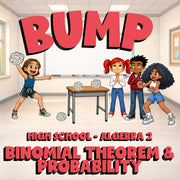 Binomial Theorem & Probability BUMP Math Game - No Prep Algebra 2 Review