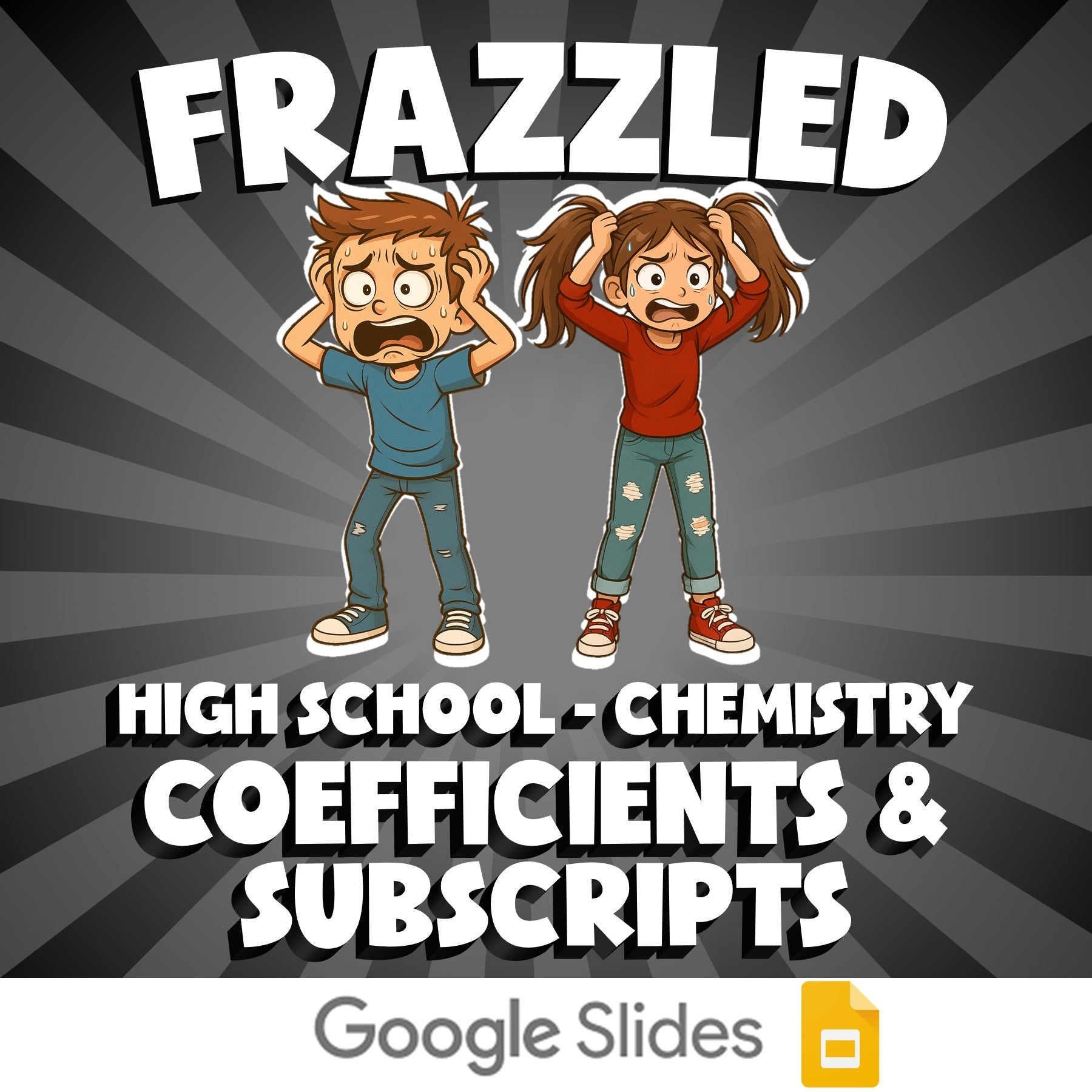 Coefficients & Subscripts FRAZZLED Science Game - No Prep Chemistry Review