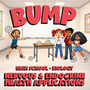 Nervous & Endocrine Health Applications BUMP Science Game - No Prep Biology