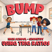 Using Trig Ratios BUMP Math Game - No Prep Geometry Review Activity