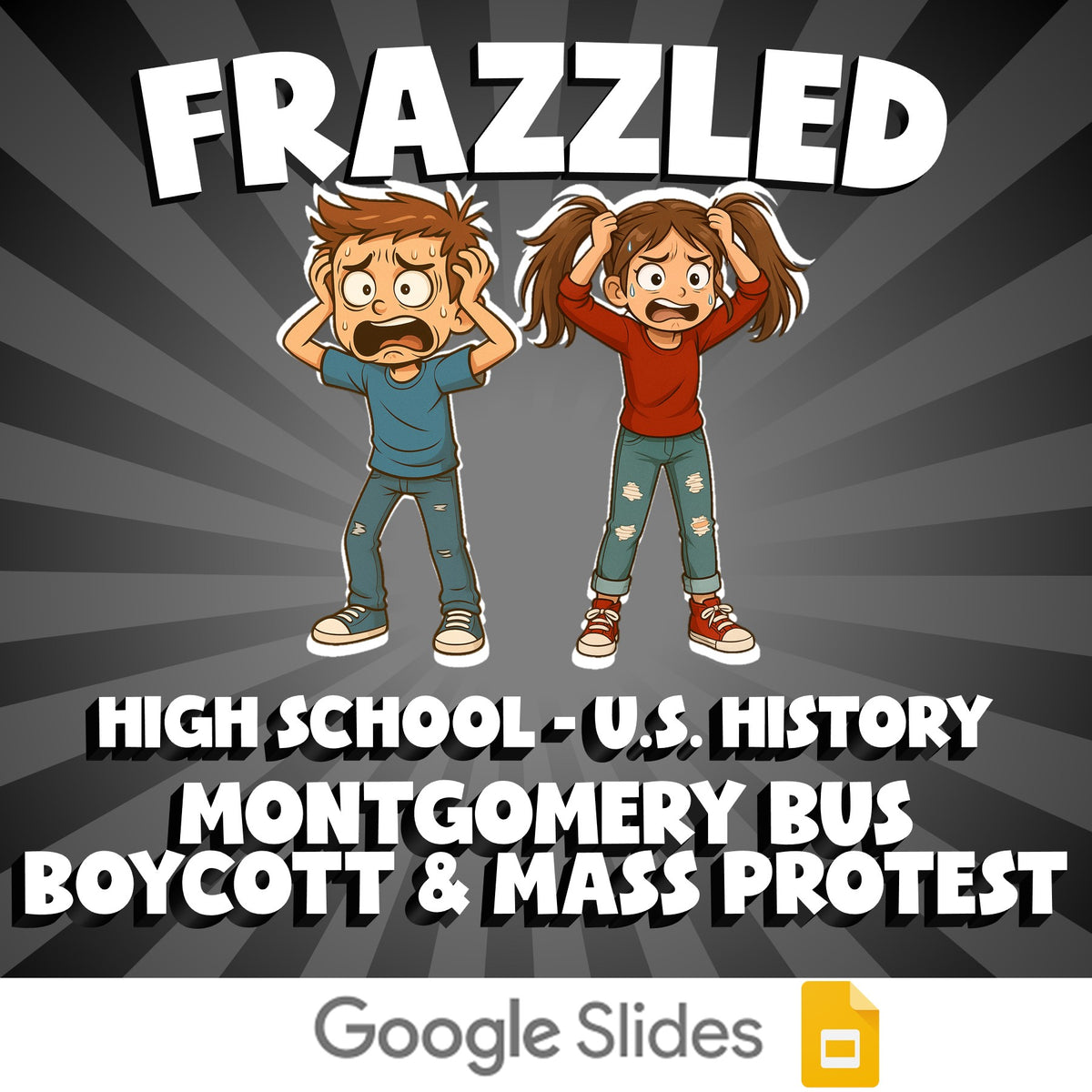 Montgomery Bus Boycott & Mass Protest FRAZZLED U.S. History Game - No Prep