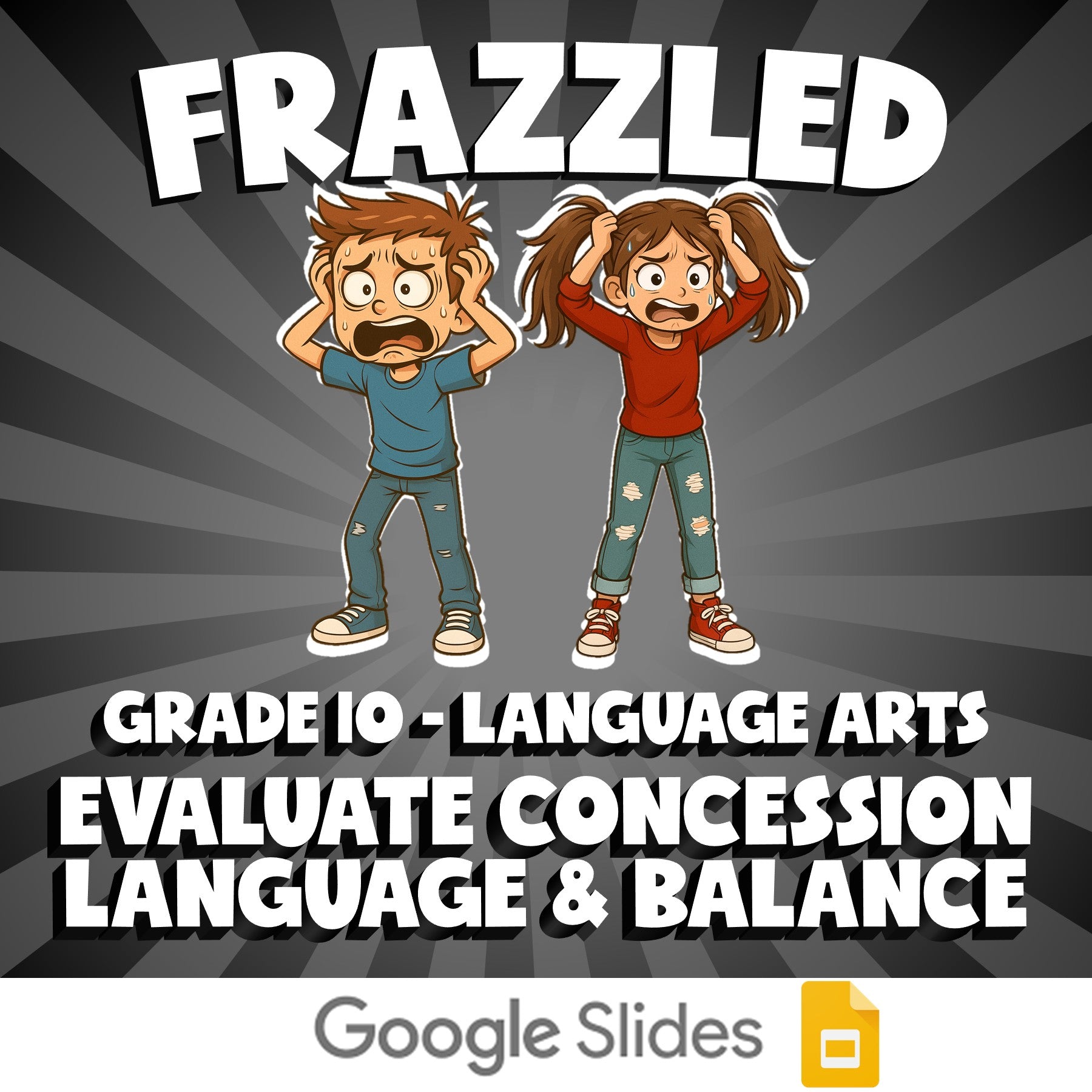 Evaluate Concession Language & Balance FRAZZLED ELA Game - No Prep Grade 10