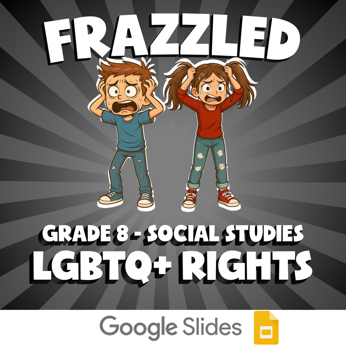 LGBTQ+ Rights FRAZZLED Socials Game - No Prep Grade 8 Review Activity