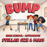 Stellar Size & Mass BUMP Science Game - No Prep Astronomy Review Activity
