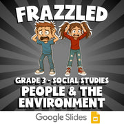 People & the Environment FRAZZLED Socials Game - No Prep Grade 3 Review Activity