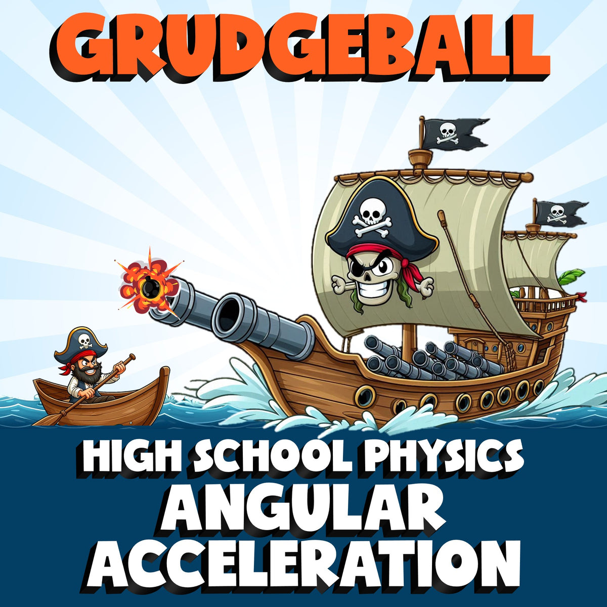 Angular Acceleration GRUDGEBALL Science Game - No Prep Physics Review Activity